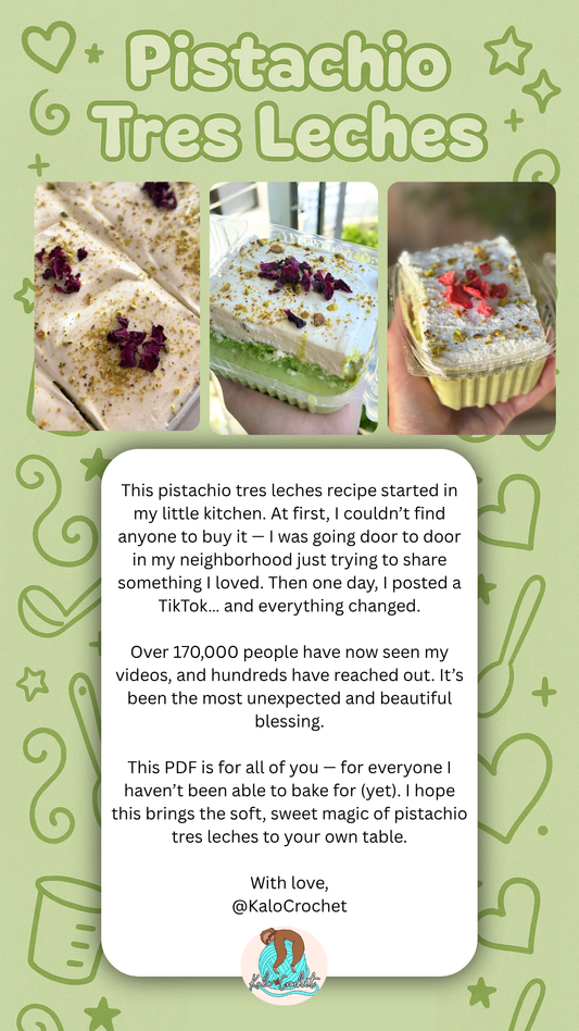 Pistachio Tres Leches Recipe PDF