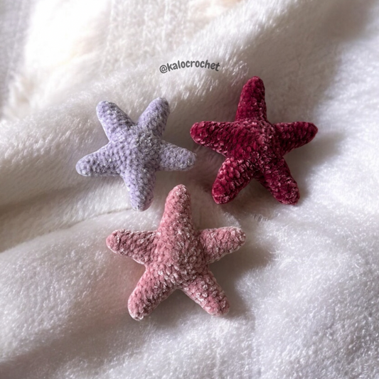 Crochet Sea Stars Trio (faceless)