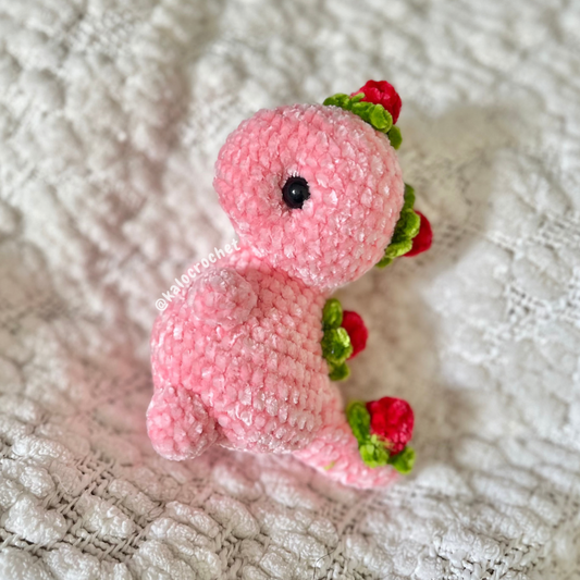 Crochet Strawberry Dino